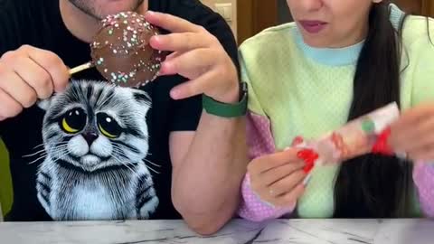 OMG He ate a chocolate covered onion! 😂 #shorts Best video by MoniLina
