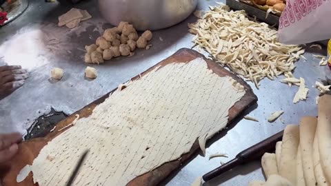 Art of Making Crispy Namkeen Indian Street Food