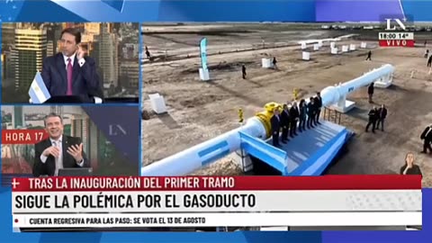 A mentira de Alberto Fernandez e Cristina ; A polêmica sobre o gasoduto continua. Tornou-se viral um vídeo onde os trabalhadores estão a "desmontar" uma parte da obra inaugurada ontem pelo Governo.