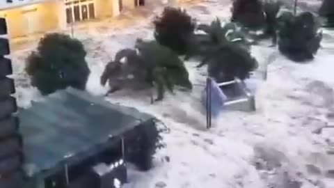 Terrifying footage show massive waves slamming coast in Sochi, Russia due 'severe' Storm Bettina.