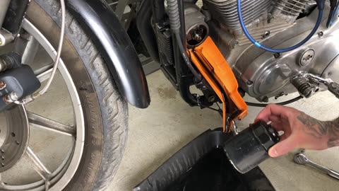 Sportster oil change and start up