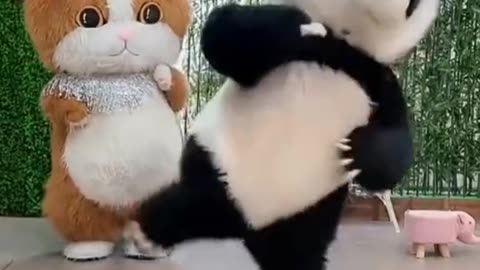 Panda happy mood