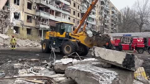 Ukrainian Rescuers Continue Search For Survivors After Dnipro Buildings Were Hit By Russian Missiles