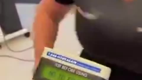 VACCINATED NURSE SCANS OWN ARM WITH PET CHIP READER FOR PETS!!