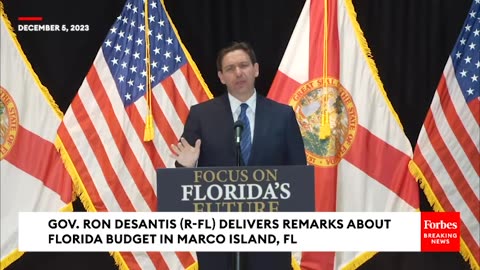 BREAKING NEWS- DeSantis Promotes 2024 Florida Budget, Defends Education Policies