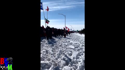 Quebec Canada Freedom chaine humaine levis 2km