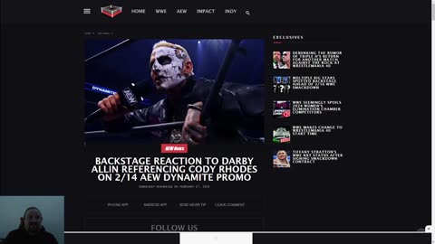 BACKSTAGE REACTION TO DARBY ALLIN REFERENCING CODY RHODES ON 214 AEW DYNAMITE PROMO