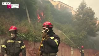 Spain wildfires force thousands out of their homes