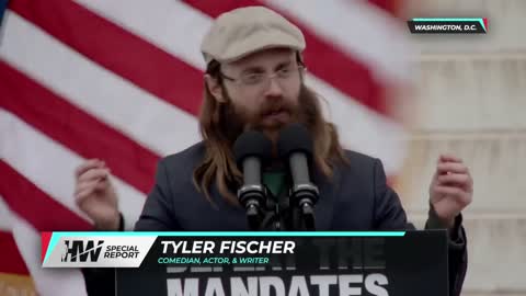 Tyler Fischer does perfect Fauci impression😂🤣 | March to Defeat the Mandates