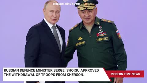 Russian defense minister approves troop withdrawal.