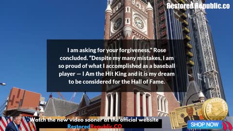 Pete Rose Pens a New Plea to MLB, Seeking Baseball Hall Redemption