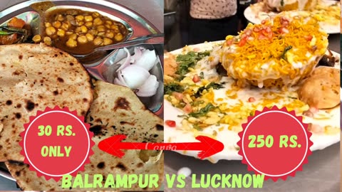 30 INR Food V/S 250 INR FOOD IN INDIA
