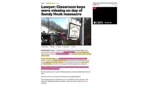 SANDY HOOK COVENANT; Keys Missing, Wrongful Death Lawsuit - 2017