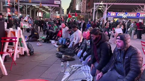 Demonstration in support of Palestine in Novi Pazar, Serbia