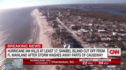 Massive boats end up on dry land following Hurricane Ian