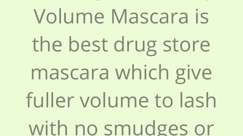 Neutrogena Healthy Volume Mascara Review