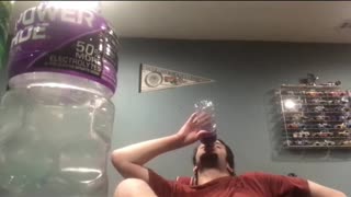 Grape powerade chug