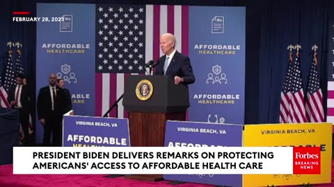 President Biden Delivers Remarks On Protecting Americans' Access To Affordable Health Care