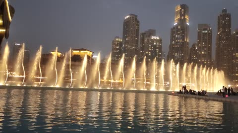 Water show front of Burj Khalifa #Dubai #UAE