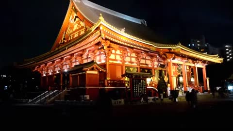 Sensoji Temple area in Asakusa neighborhood of Taito ward of Tokyo