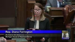 Rep. Diana Farrington - Michigan House Farewells - Dec. 2022