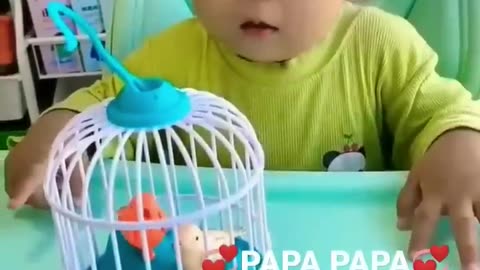 Cute Baby| Baby calling Papa