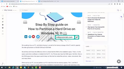 How to Partition a Windows 10/11 Hard Drive