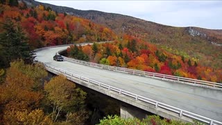 NW NC Blue Ridge Parkway in fall / Appalachia