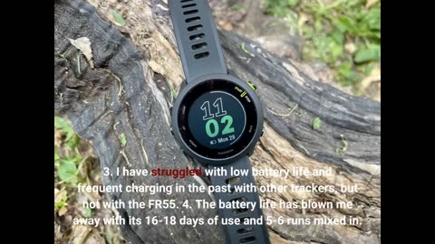 Buyer Reviews: Garmin Forerunner 55 GPS Running Smartwatch, Black