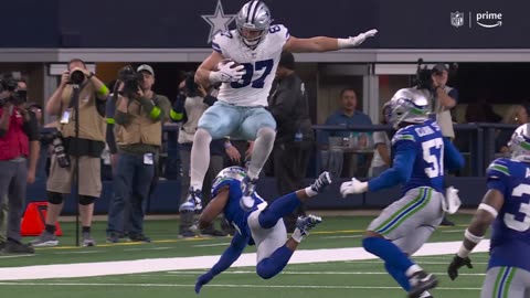 Jake Ferguson's picturesque hurdle allows TE to clear Quandre Diggs