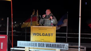 Wolgast - Willi mit einem kurzen Redebeitrag 29-11-2022