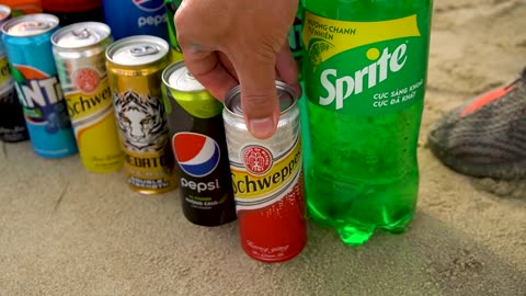 How to make rainbow unicorn horas with orberz fanta,sprit,Coca,Cola,vs: