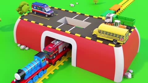 Magic Train fot Children | Vehicles - Cartoon Videos | Toy Trucks for Kids Toddlers-3