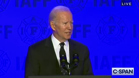 Biden's brain stops working while trying to talk about having an aneurism