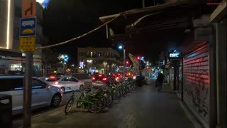 Tel Aviv is a city without stopping walking on Allenby Street.