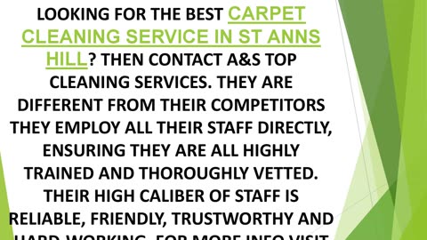 Best Carpet Cleaning Service in St Anns Hill