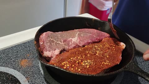 "HAPPY MOUTH STEAK" : COOKING UP SOME NEW YORK STRIP