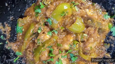 Shimla Mirch with Chicken