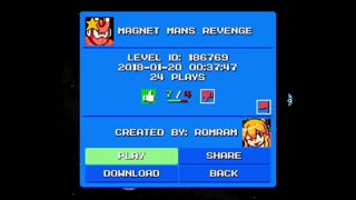 Mega Man Maker Level Highlight: "Magnet Man's Revenge" by Romram