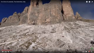 The Dolomites are melted buildings