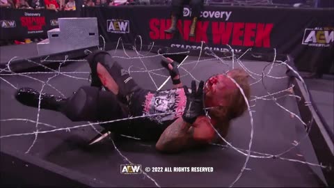 All Elite Wrestling Jericho v Kingston in a Barbed Wire Everywhere Dea..