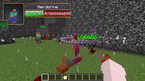 Herobrine vs Entity 303 all Сreepypasta mobs in minecraft part 99