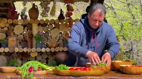 Cooking How meat dishes Are Prepared In The Village!