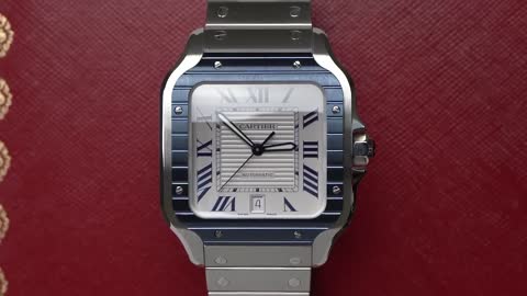 The New Cartier Santos, Blue PVD. I have feelings.