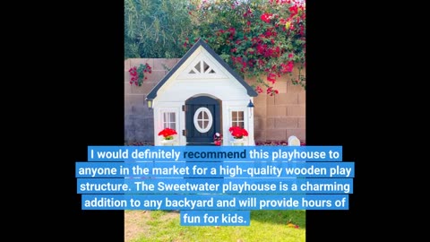 Watch Compete Review: Backyard Discovery Sweetwater All Cedar White Modern Outdoor Wooden Playh...