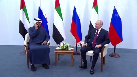 Russian President Putin held a meeting with President Al Nahyan of the United Arab Emirates