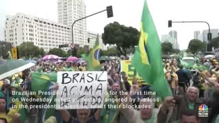 Brazil's Bolsonaro Tells Protesters To Lift Blockades