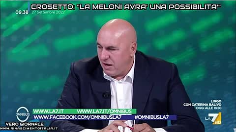 Crosetto, La Meloni avrà una sola possibilità - Vero Giornale 28.09.2022