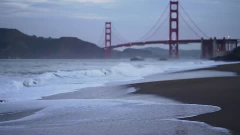 "Morning Ocean Wave Sounds at Baker Beach, San Francisco, California – Perfect for Sleep and Study"