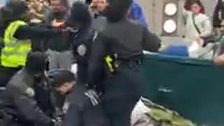 Illegal Migrants Attack NYPD Cops Making Arrest at NYC Migrant Shelter